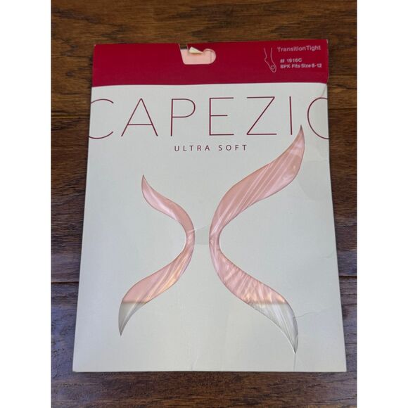 NIB - CAPAEZIO Transition Tight, Ultra Soft, Ballet Pink, Child Medium, Sz 8-12 - Picture 2 of 5